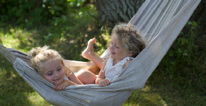 Children in a garden